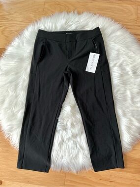 NWT Athleta Stellar Crop Trouser Pants Black Size 10P